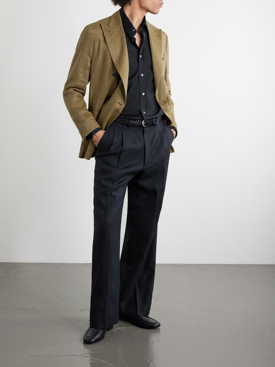 Thom Sweeney - Wool Shirt - Black