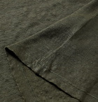 120% - Slub Linen T-Shirt - Green