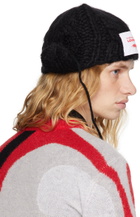 Charles Jeffrey LOVERBOY Black Chunky Aviator Beanie