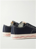 Visvim - Seeger Leather and Rubber-Trimmed Canvas Sneakers - Blue