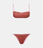 Oséree Lumière striped bikini