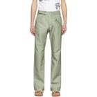 Off-White Green Contour Tailored Trousers