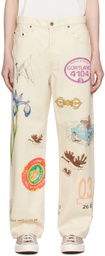 Small Talk Studio SSENSE Exclusive White Jeans