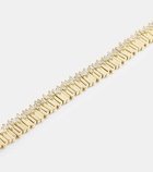 Suzanne Kalan 18kt gold tennis bracelet with diamonds