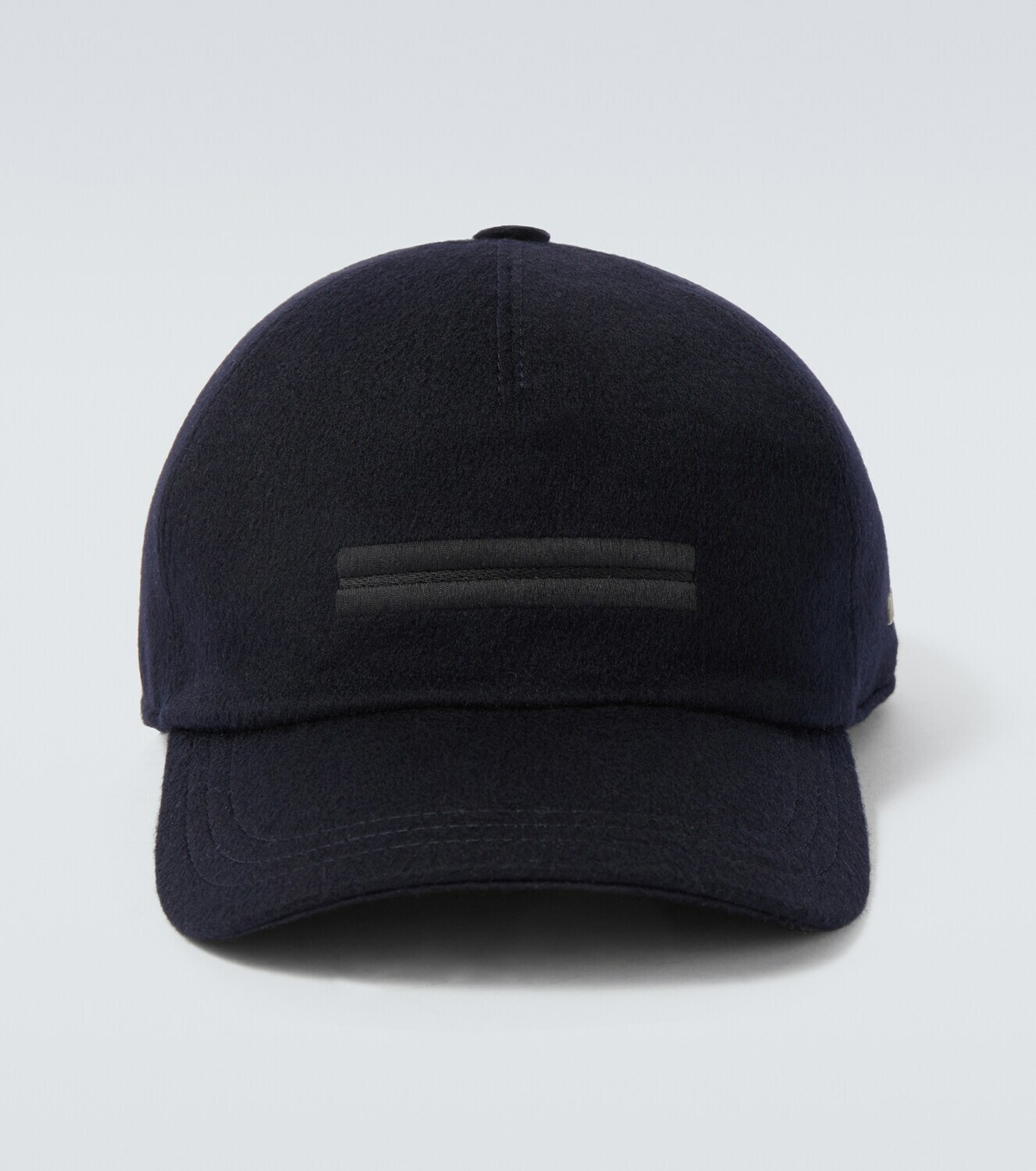 Zegna Embroidered cashmere baseball cap