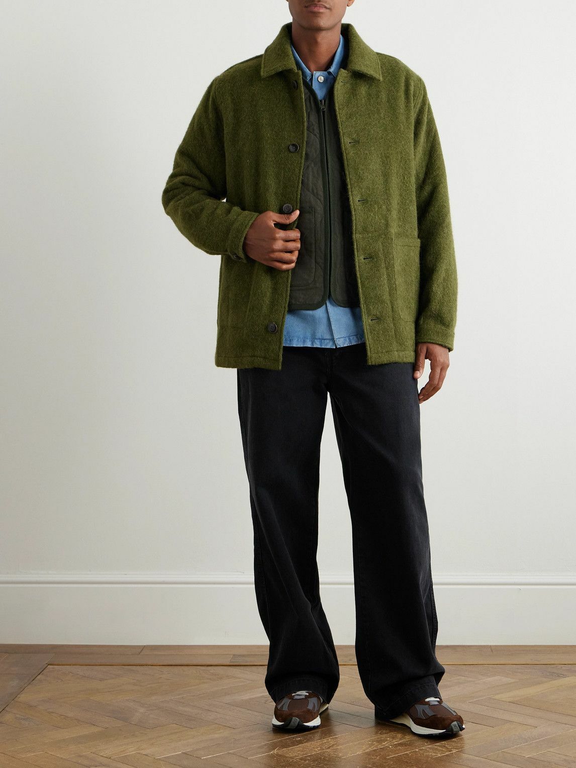 A Kind Of Guise - Jorvi Brushed Alpaca and Wool-Blend Jacket