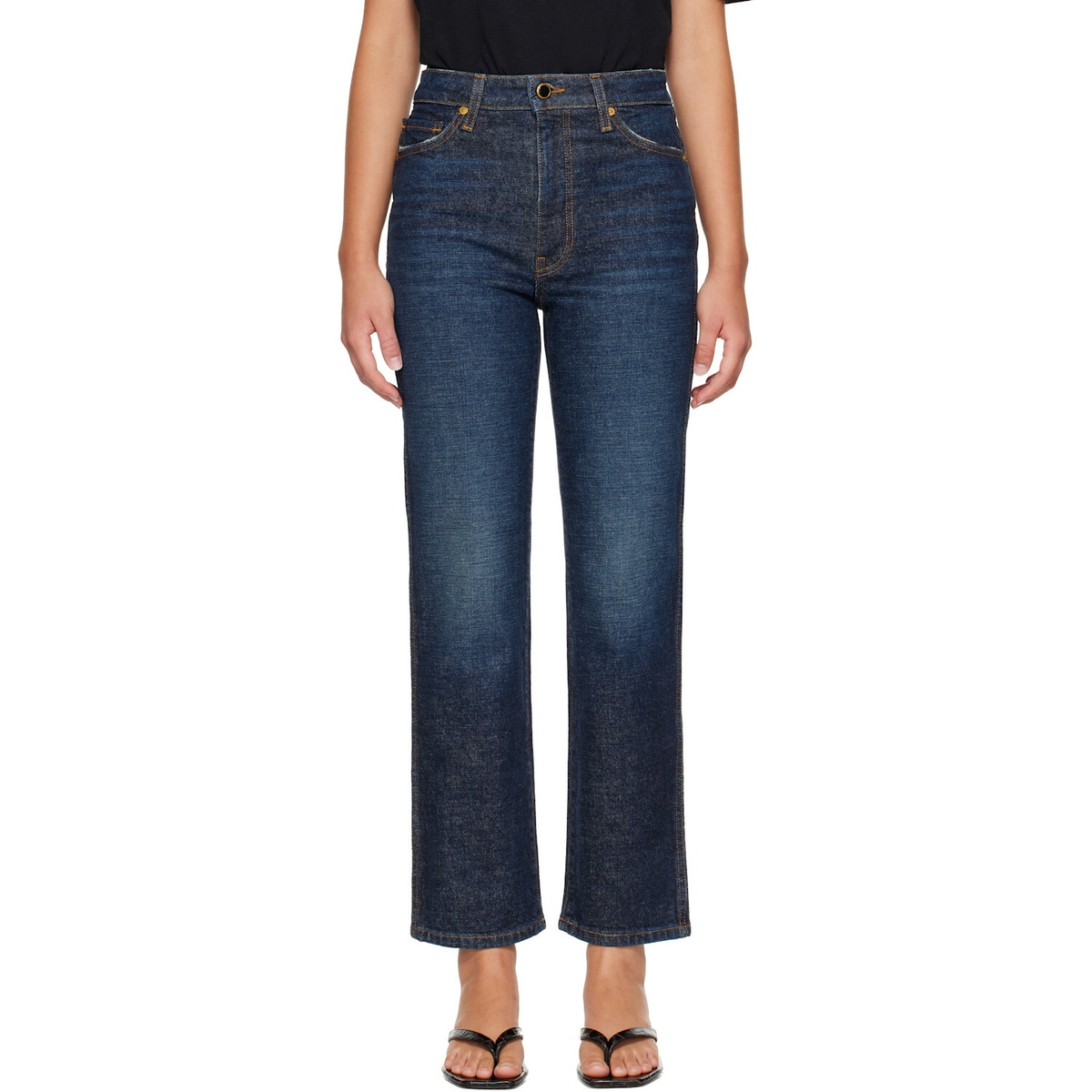KHAITE Indigo Abigail Stretch Jeans