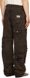 Dolce & Gabbana Brown Patchwork Jeans