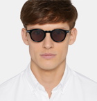 Native Sons - Orwell Round-Frame Acetate and Gunmetal-Tone Sunglasses - Gray