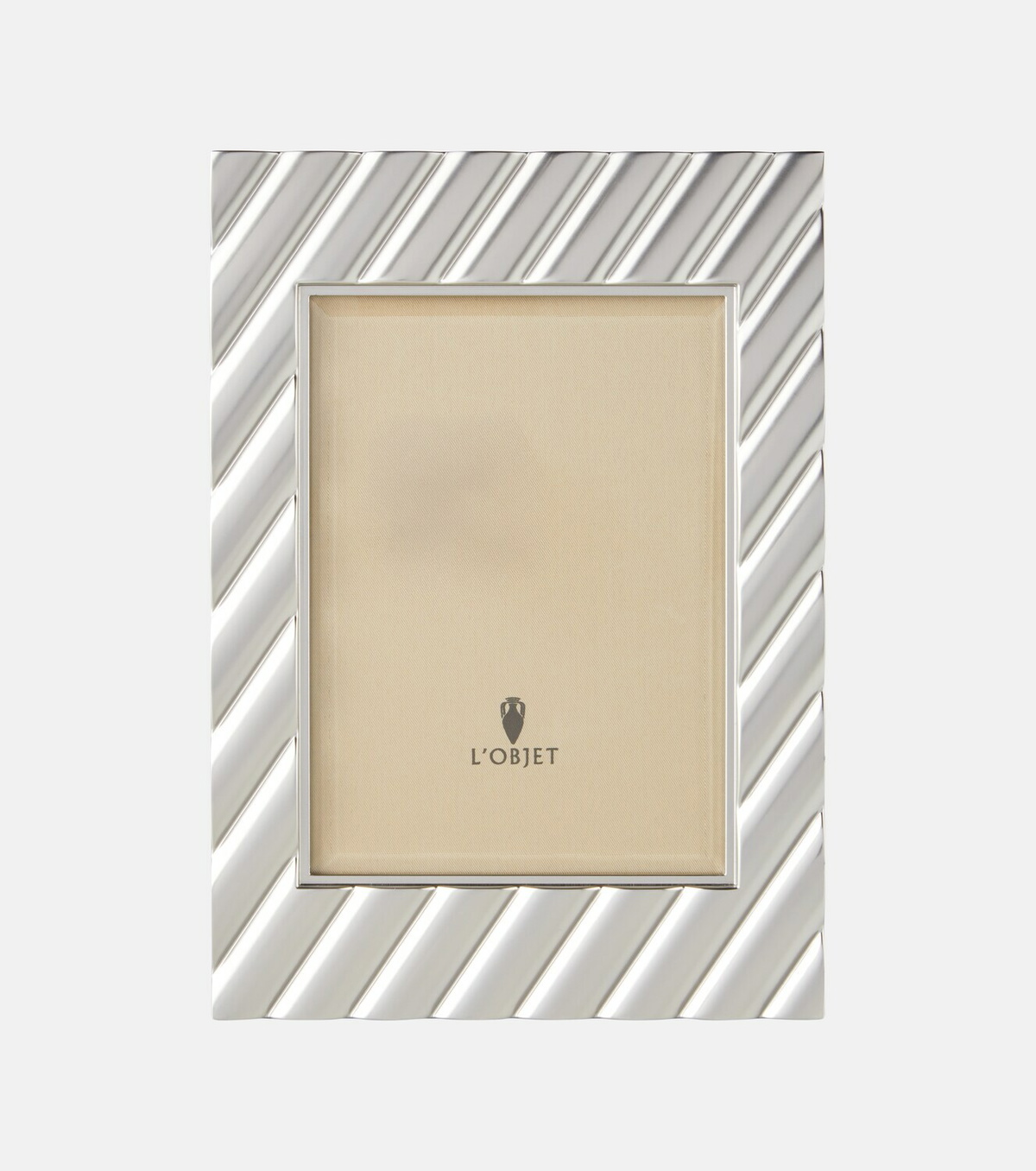 L'Objet Maxime platinum-plated metal picture frame