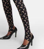 Marine Serre - Printed jersey leggings