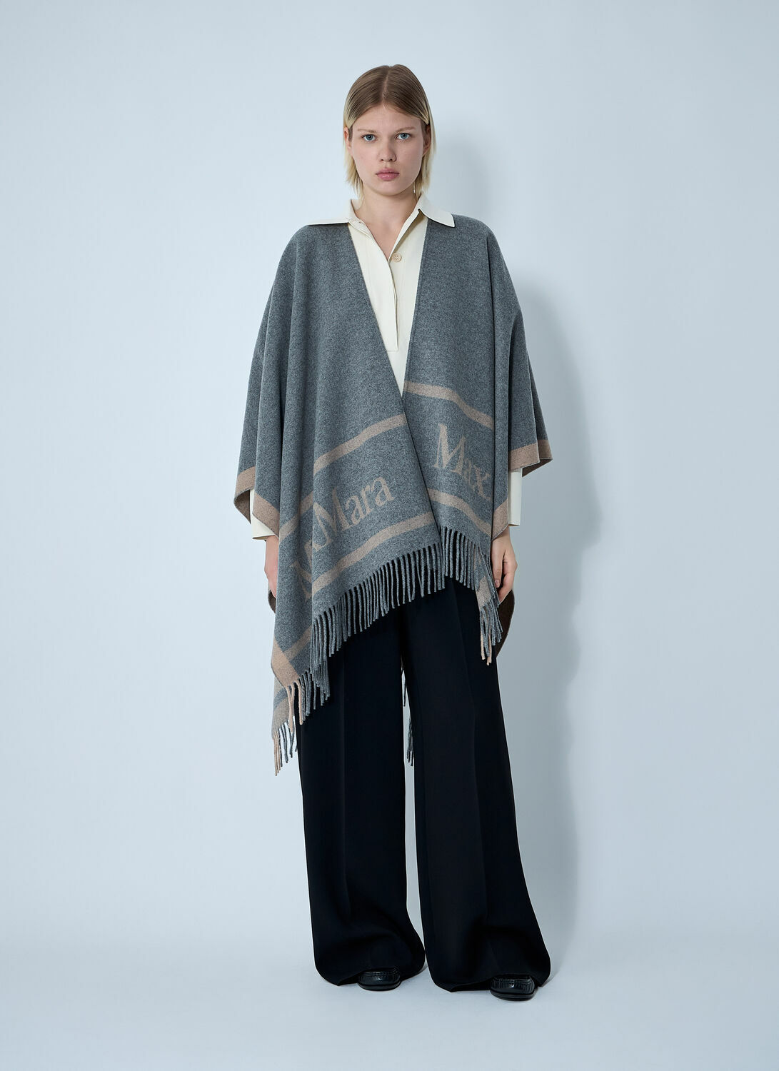Max Mara Hilde Logo Motif Scarf