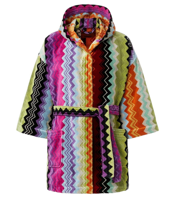 Photo: Missoni Giacomo Zigzag cotton terry bathrobe