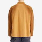 JW Anderson Men's Long Sleeve Rugby Polo in Tobacco