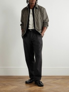 A.P.C. - Renato Straight-Leg Pleated Wool-Blend Trousers - Gray