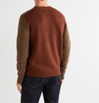 Bellerose - Colour-Block Shetland Wool Sweater - Brown
