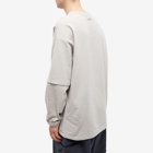 GOOPiMADE Men's Long Sleeve Archetype-0 Pocket T-Shirt in Ivory