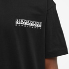 Napapijri Men's Mountain Backprint T-Shirt in Black