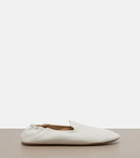 The Row Casa leather slippers