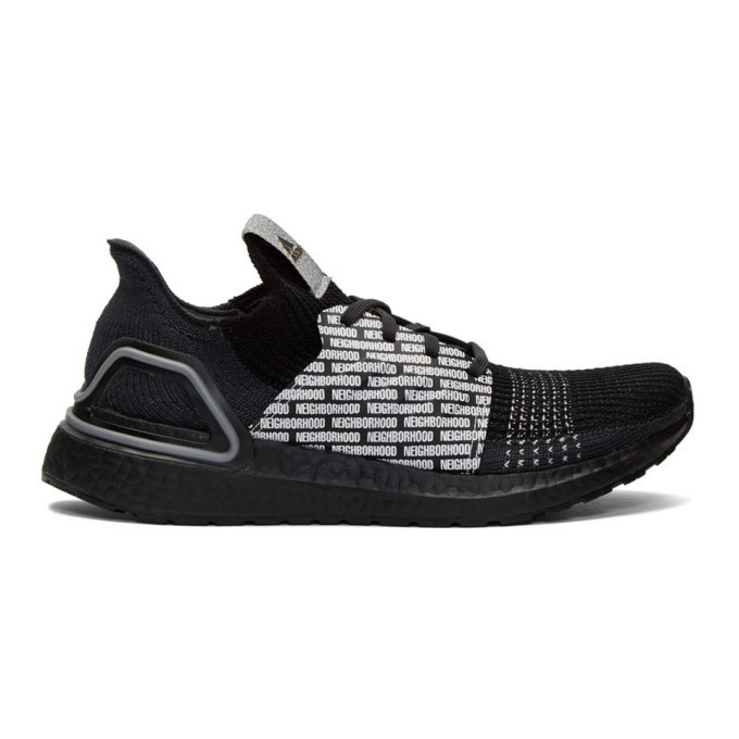Photo: adidas Originals Black Neighborhood Edition Ultraboost 19 Sneakers