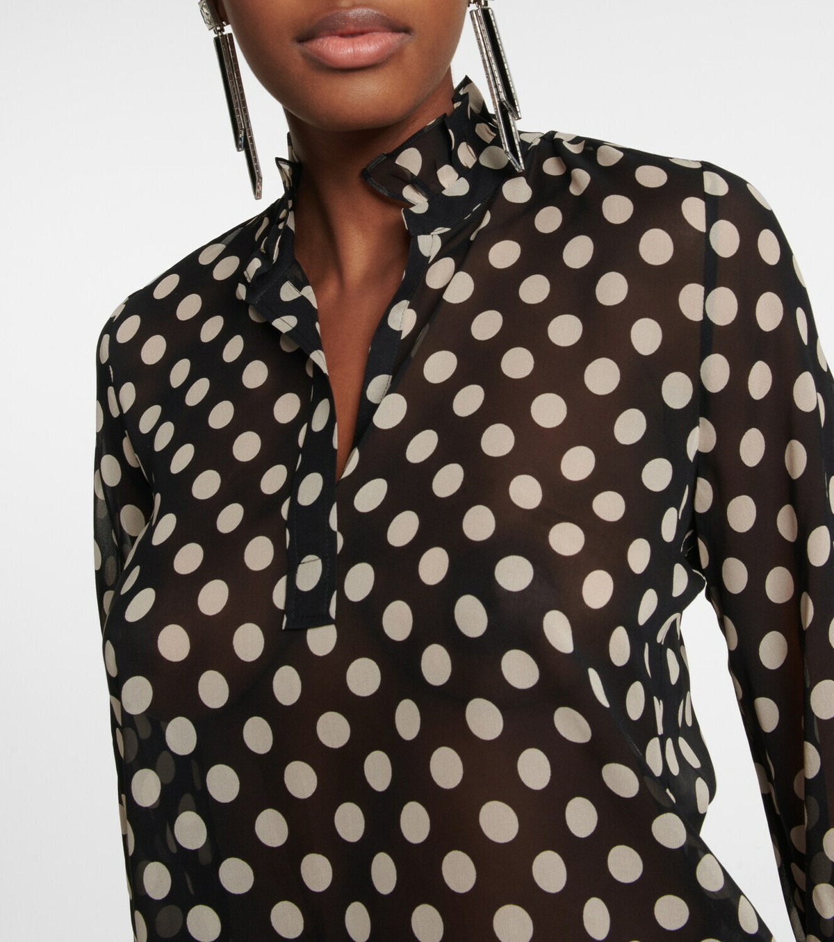 Nili Lotan - Printed silk blouse