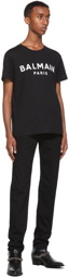 Balmain Black Printed Logo T-Shirt