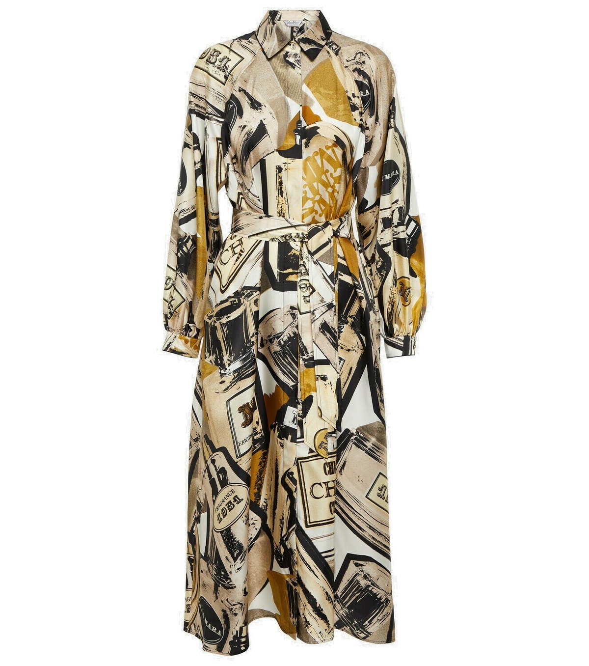 ワンピース MAX MARA Printed Silk Manna Shirt Dress Max Mara Printed Silk Manna Shirt Dress | italist