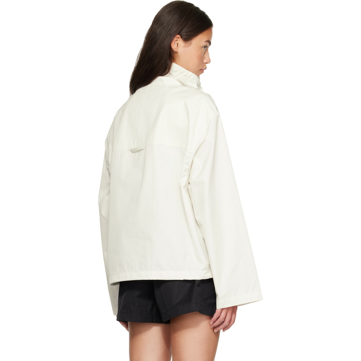 AGOLDE White Lydia Popover Anorak