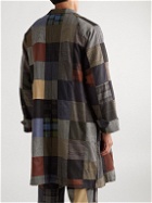 Beams Plus - Balmacaan Patchwork Wool-Blend Coat - Multi
