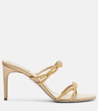 Rene Caovilla Braid crystal-embellished satin sandals