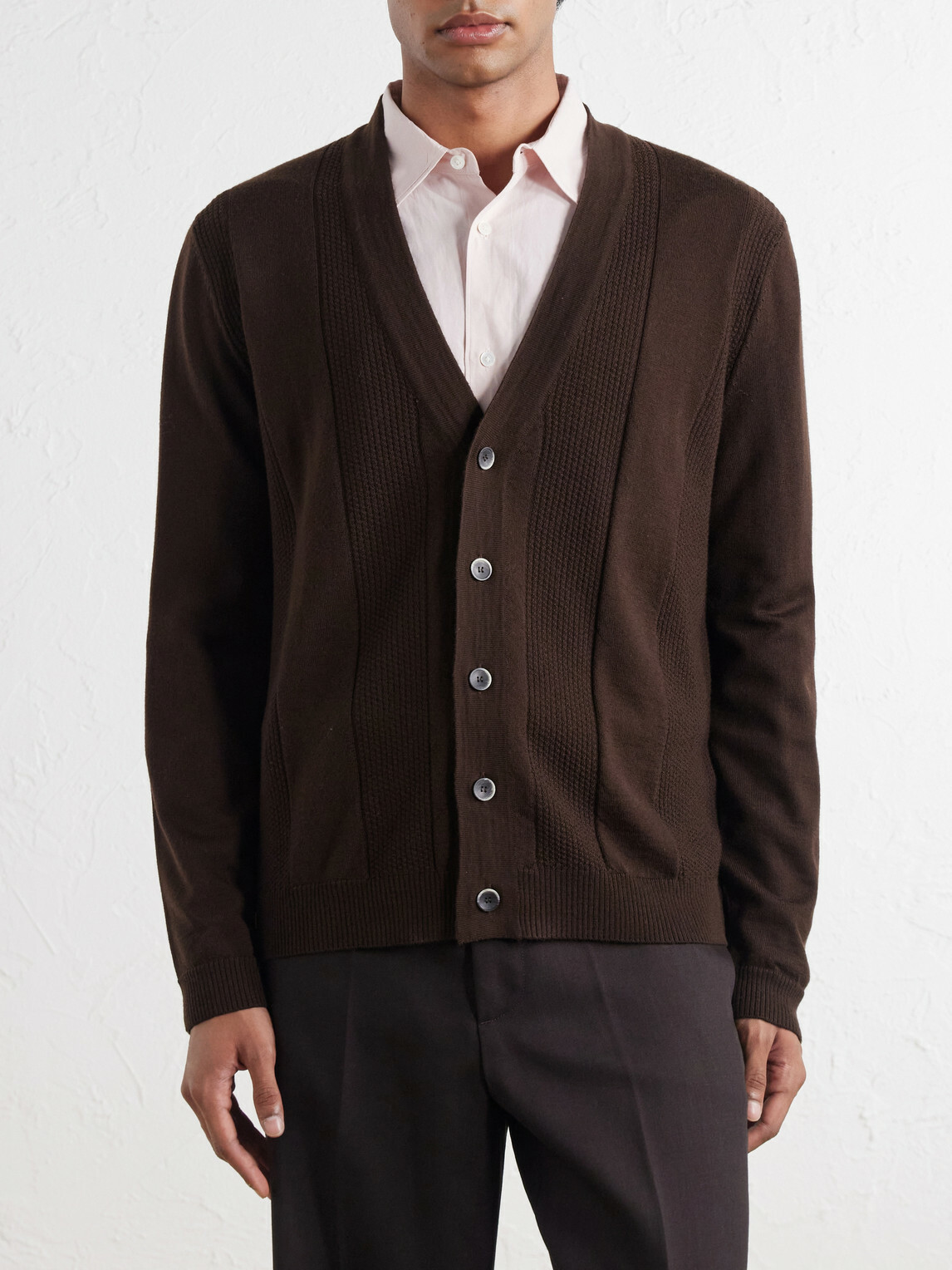 Altea - Virgin Wool Cardigan - Brown