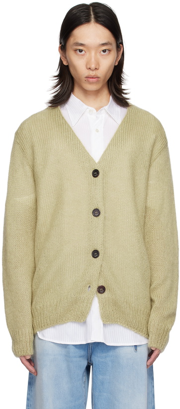 Photo: lesugiatelier Green Oversized Mohair Cardigan