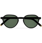 Moscot - Les Sun Round-Frame Acetate and Gold-Tone Sunglasses - Green