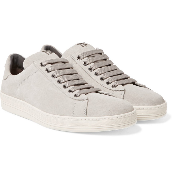 Photo: TOM FORD - Russel Suede Sneakers - Men - Stone