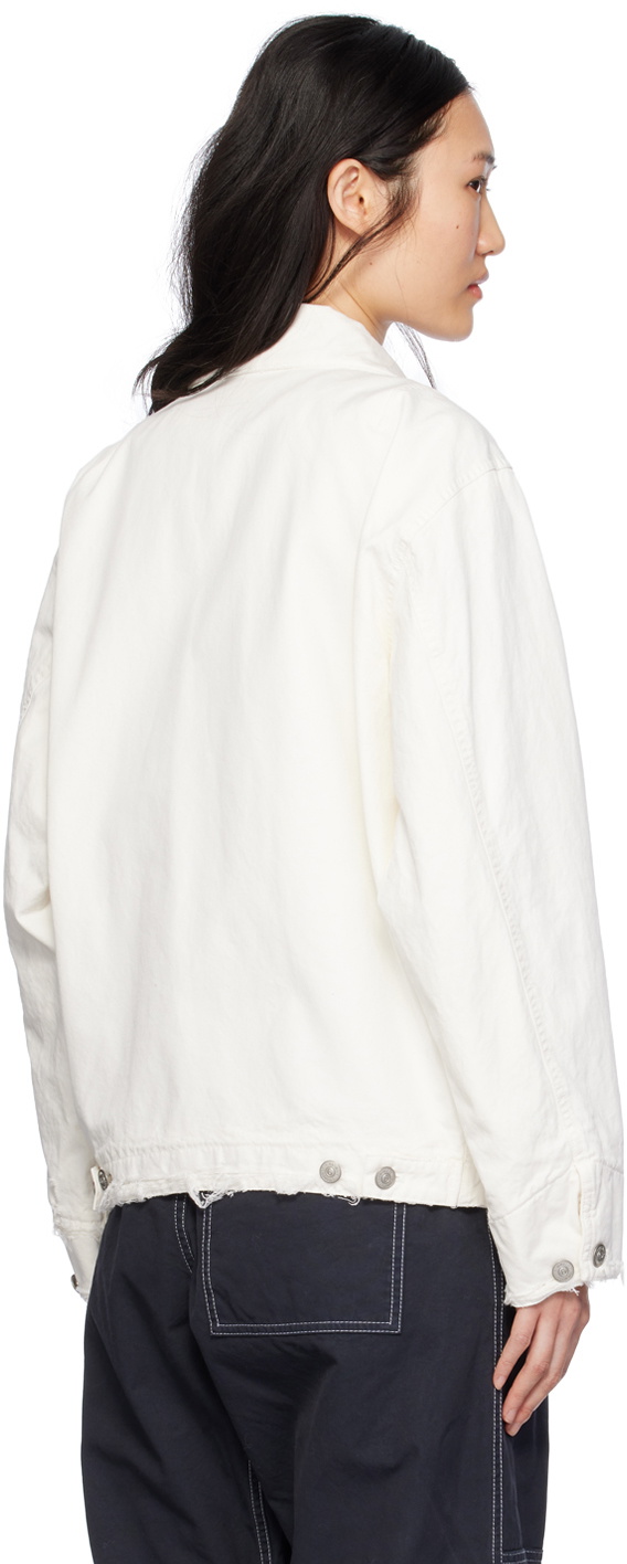 MM6 Maison Margiela Off-White Zip Jacket MM6 Maison Margiela