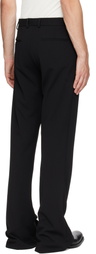 AARON ESH Black Puddle Trousers