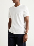 Dunhill - Linen and Cotton-Blend Jersey T-Shirt - White
