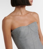 Alex Perry Draped bustier dress
