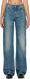 OUR LEGACY Blue Wata Cut Jeans