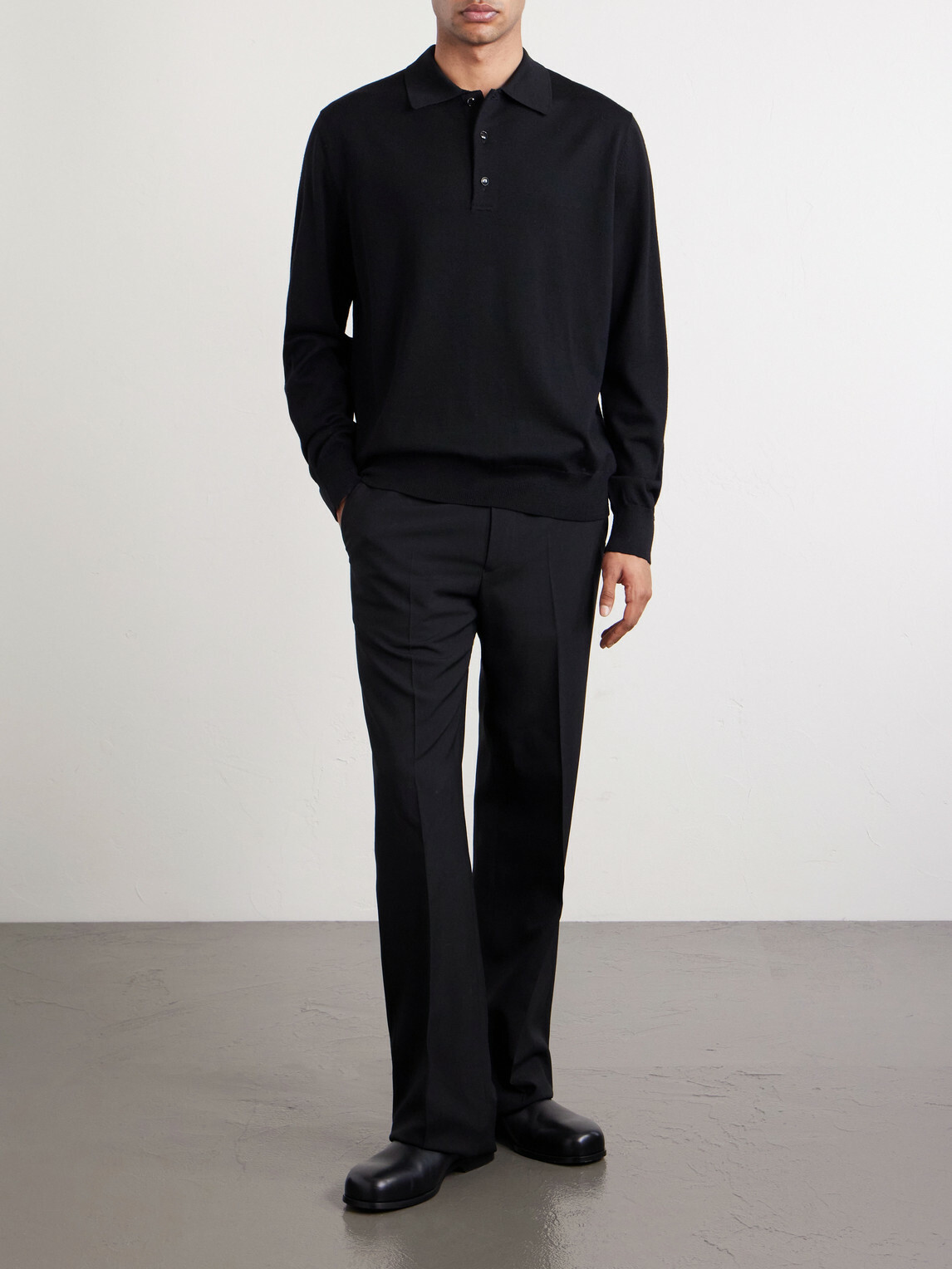 Givenchy - Wool Polo Sweater - Black