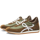 Loewe Men's Flow Runner Sneakers in Dark Khaki