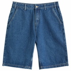 Butter Goods Men's Scribble Denim Shorts in Mid Blue