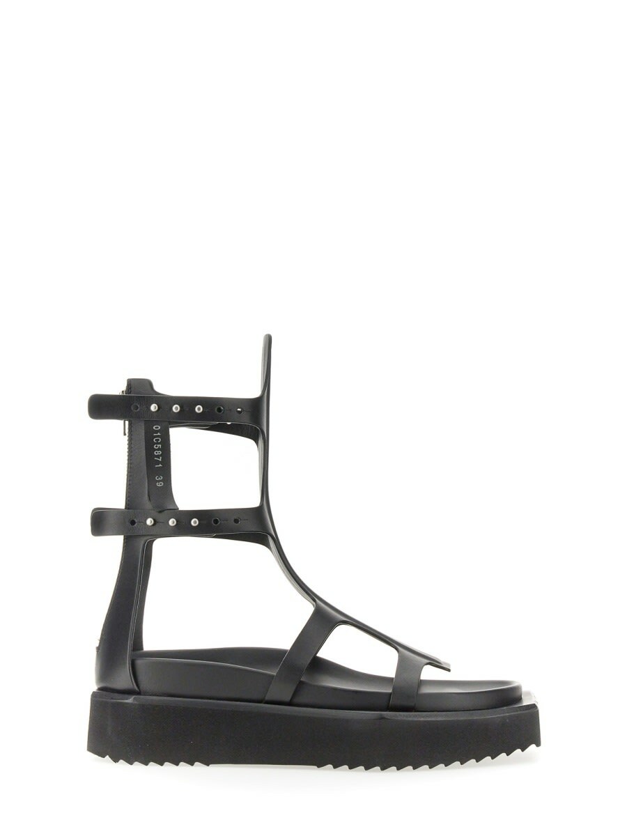 【Rick Owens】Porterville Cantilever 8 Twisted ヒール Rick Owens: Gray Porterville Cantilever 8 Twisted Heeled