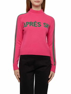 MC2 Saint Barth Woman Half-turtleneck Sweater With Apres Ski Embroidery