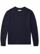 Kestin - Brushed Shetland Wool Sweater - Blue