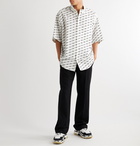 Balenciaga - Oversized Button-Down Collar Logo-Print Cotton-Poplin Shirt - White