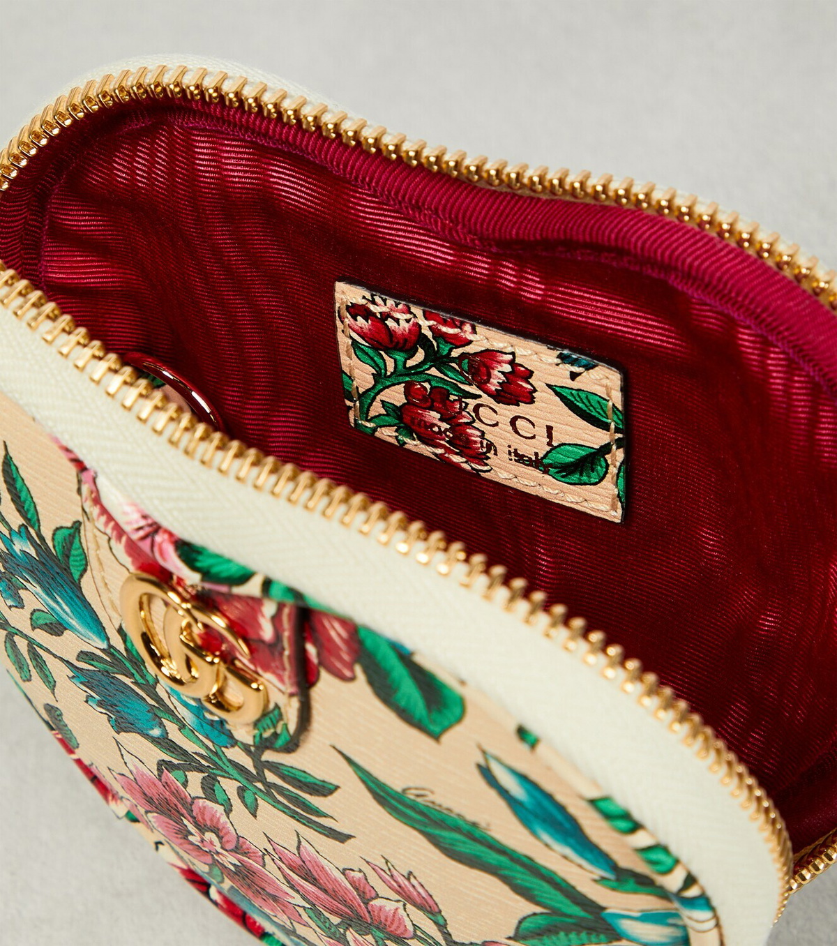 Gucci Ophidia GG floral leather coin purse Gucci