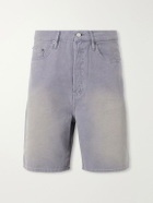 FRAME - Faded Cotton-Canvas Shorts - Blue