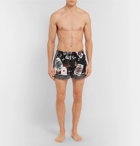 Dolce & Gabbana - Slim-Fit Short-Length Printed Shell Swim Shorts - Men - Black