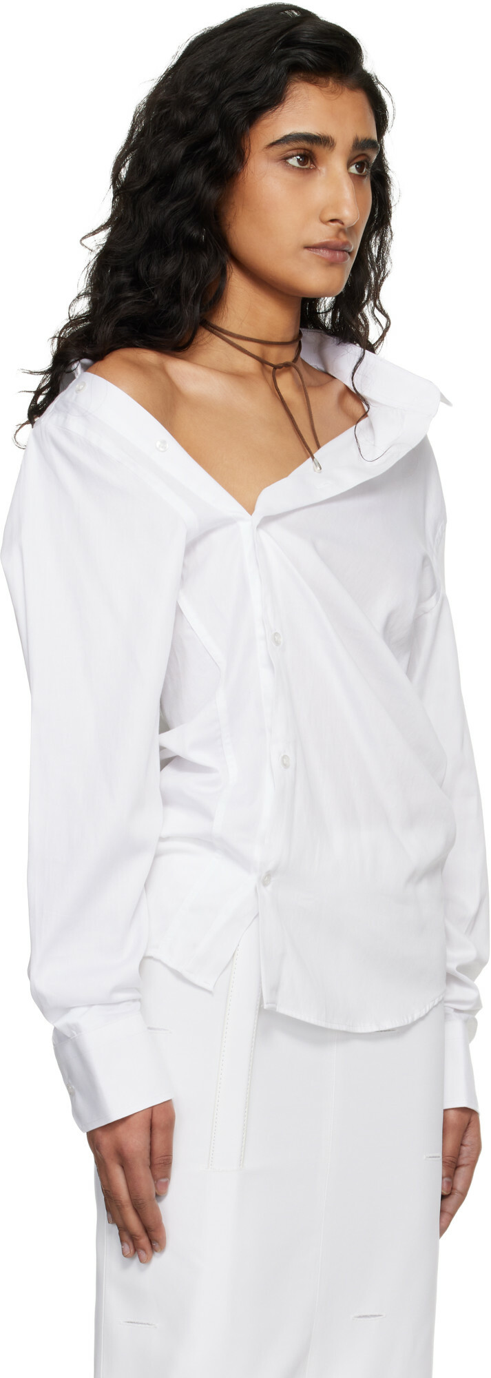 HODAKOVA White Asymmetric Shirt